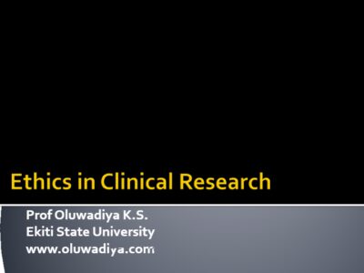 Ethics in clinical research