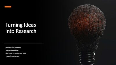 Turning ideas into research